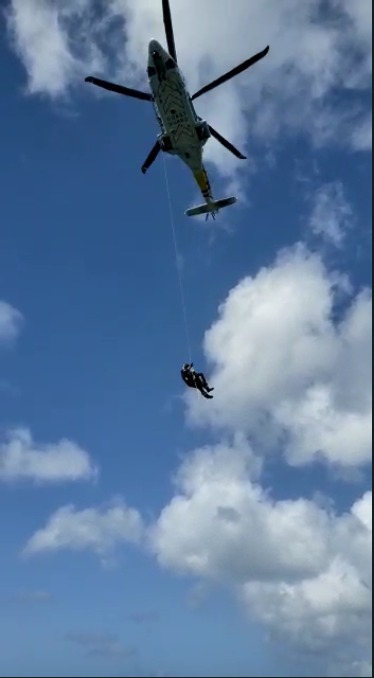 Coast Guard carries out medical evacuation after bee attack