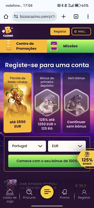 Complaint Filed Against Bizzo Casino for Illegal Operations and Unlawful Practices Affecting Portuguese Players