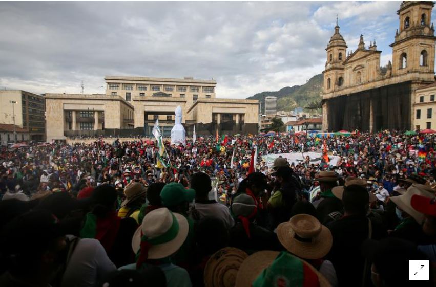 'Not even the pandemic' will stop Colombia protests, leaders say