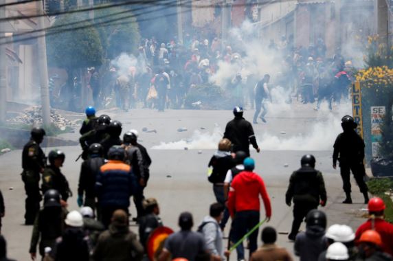 Bolivia's La Paz braces for violence as Morales supporters march on city