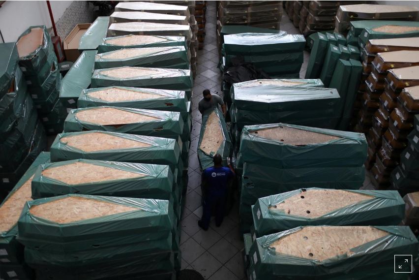 Brazil's COVID-19 death surge set to pass the worst of record U.S. wave