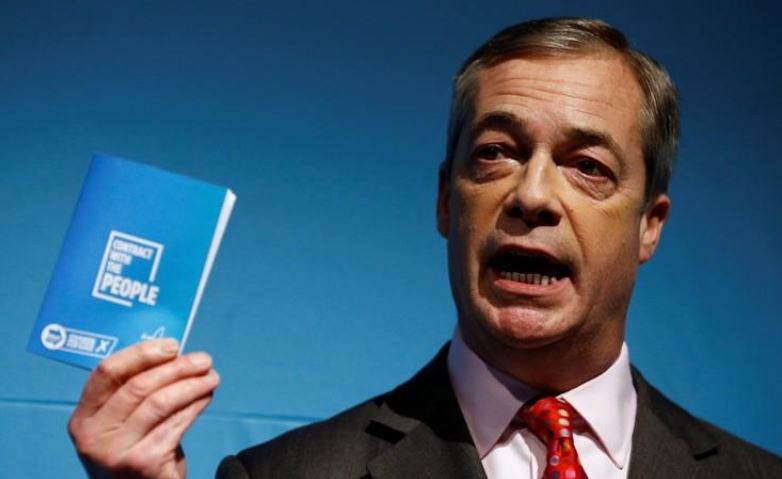 Brexit Party leader Farage promises to continue campaigning