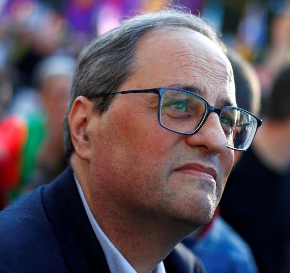 Catalan leader warns against guilty verdict in separatists' trial