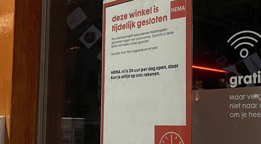 NL: Three weeks of lockdown cost retailers over 2 billion euros in turnover