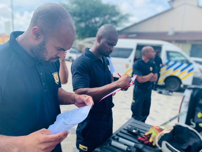 CMC trains firefighters in radiation protection during an emergency