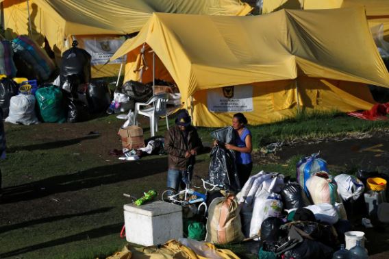 Colombia clears migrant camp as Venezuela exodus continues