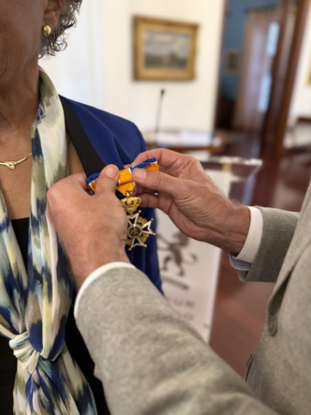 Royal Decoration for Governor Lucille George-Wout