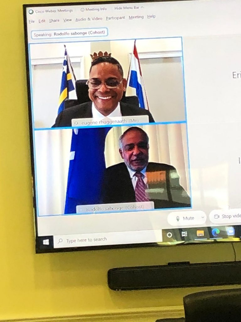 Courtesy call Secretary General of the Association of the Caribbean States to Prime Minister Rhuggenaath