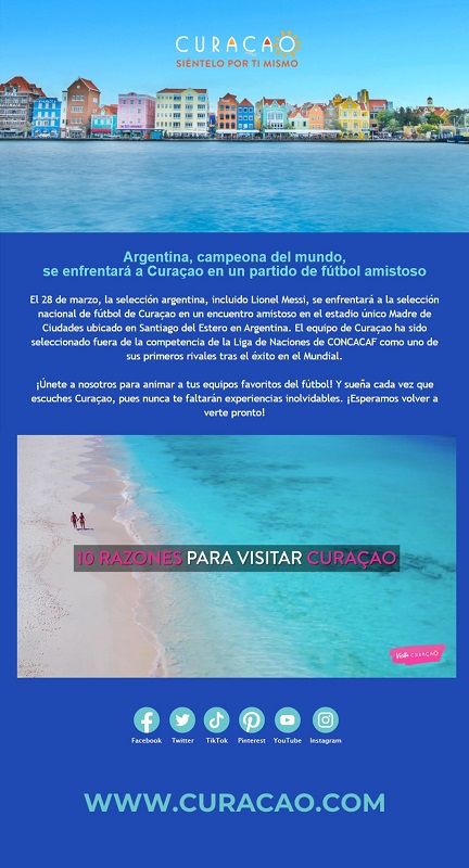 Curaçao promotions during friendly match between Curaçao and Argentina