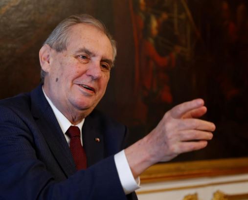 Czech president Zeman to be hospitalized on Thursday: spokesman