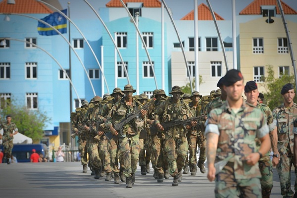 Many soldiers on the streets