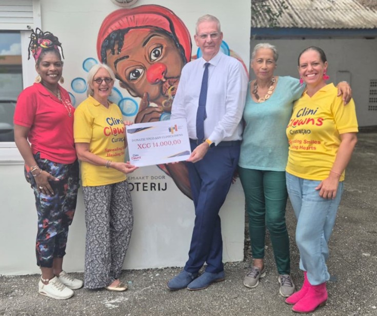 VPCO Raises XCG 14,000 for CliniClowns Curaçao During 75th Anniversary Year