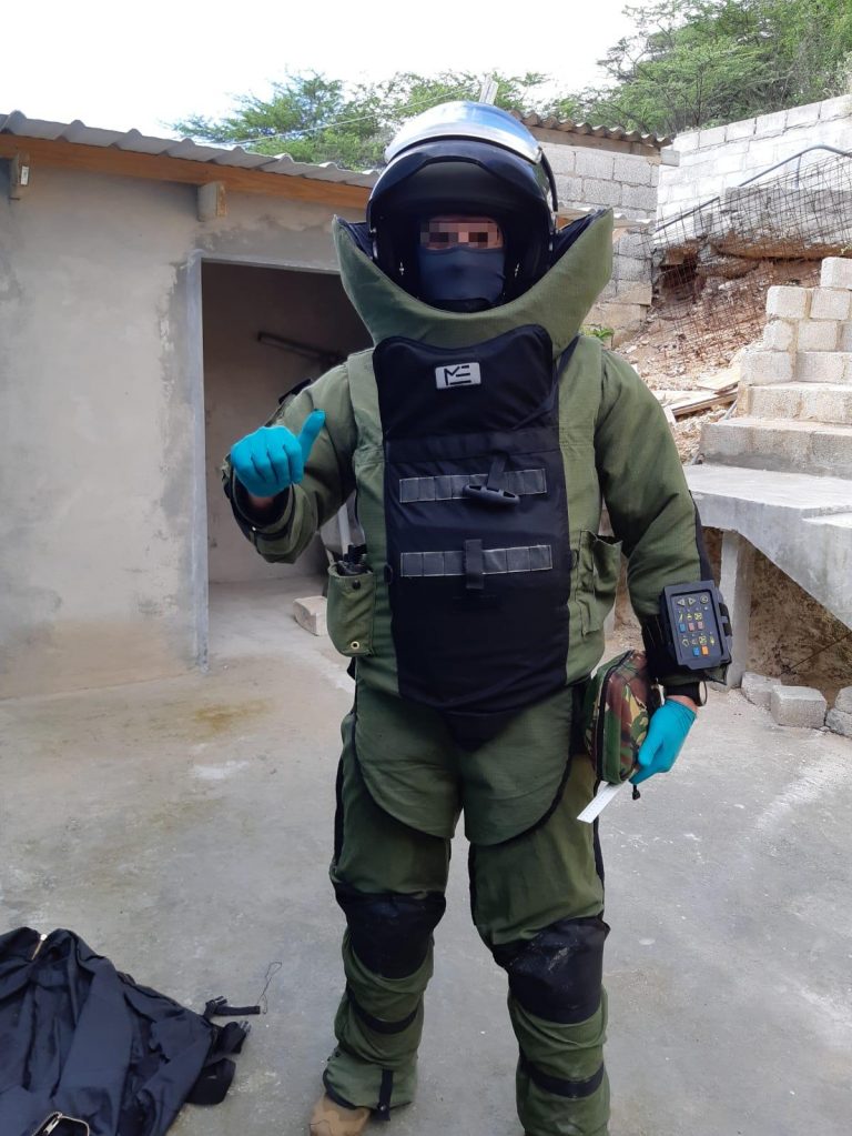 EOD defuses hand grenade