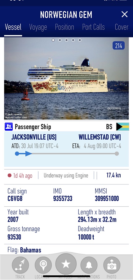 Five Norwegian Cruise Line ships in Curacao ports for the long term