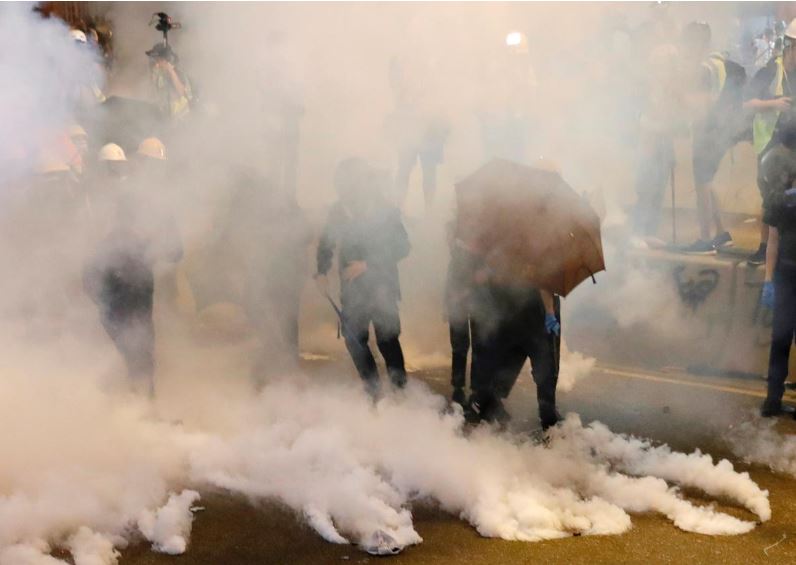 Hong Kong's clouds of tear gas spark health panic