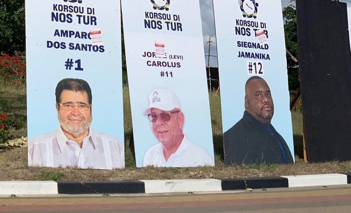 Man destroys campaign signs