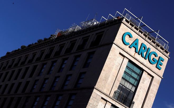 Italian govt official says favors market solution for Carige aided by state