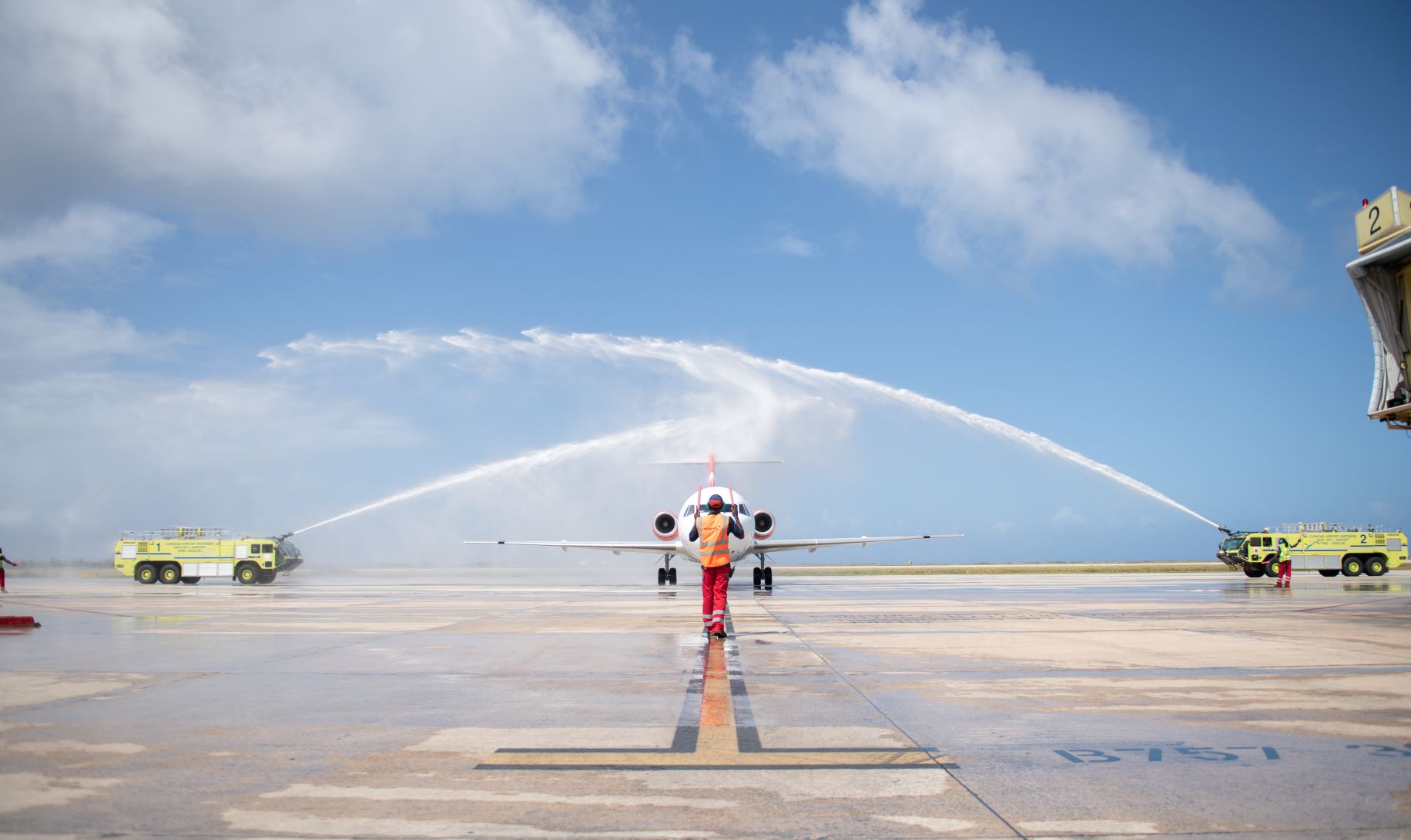 Celebrating Jetair’s inaugural flight on the Curaçao – Dominican Republic route
