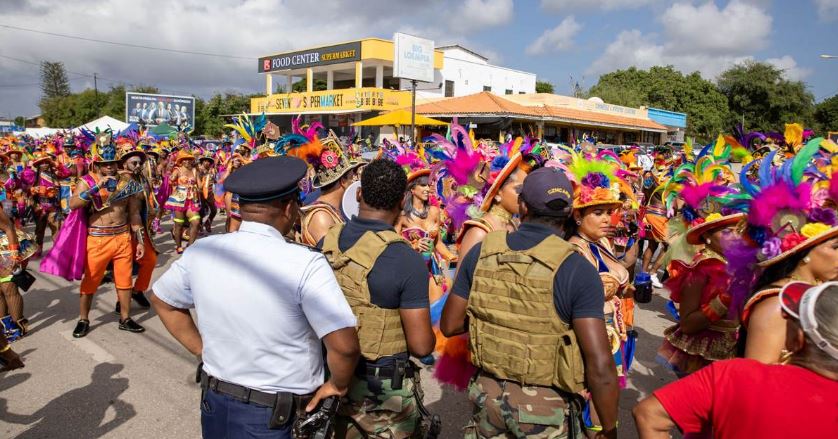 Curaçao military personnel deployed during carnival