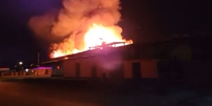 Minimarket in Hoenderberg completely burned down