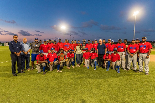 Minister Mc William and CTB visiting MLB Elite Program