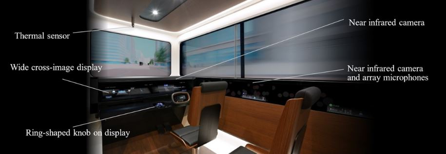 Mitsubishi driverless car concept monitors passenger wellbeing