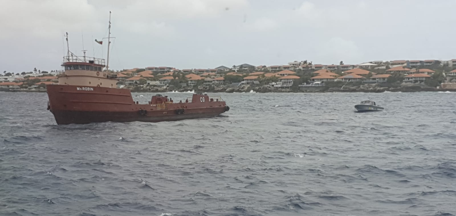 Coastguard intercepts ship MS Robin on suspicion of contraband