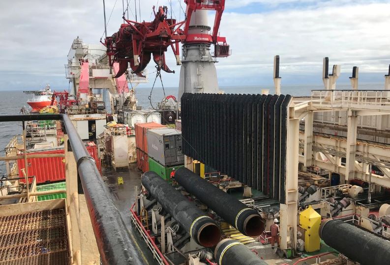 U.S. sanctions block hurry-up work on Russian gas pipeline: officials