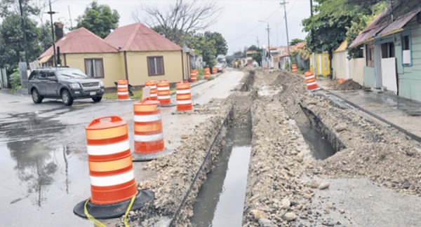 Oranjestraat gets new sewer system