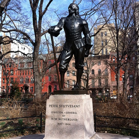 Peter Stuyvesant’s statue removed