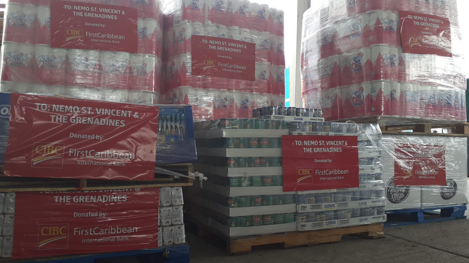 CIBC FirstCaribbean donates to relief efforts in St. Vincent