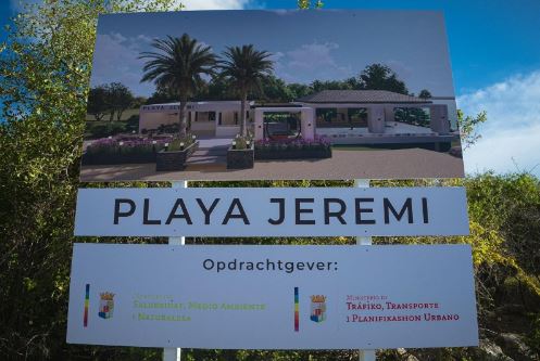 Curaçao's Premier lays foundation stone for beach modernization projects