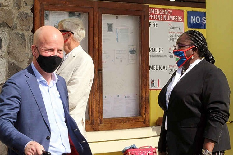Undersecretary Knops visits St. Maarten, Statia and Saba
