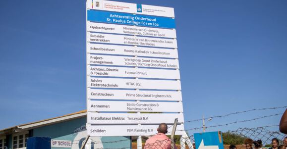 Renovation plans announced for two schools in Curaçao