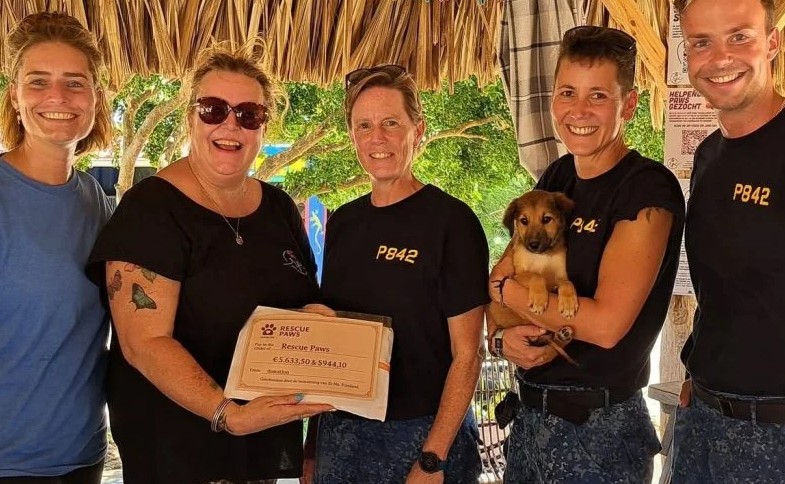 Dutch Naval Ship Crew Raises €6,500 for Rescue Paws Curaçao
