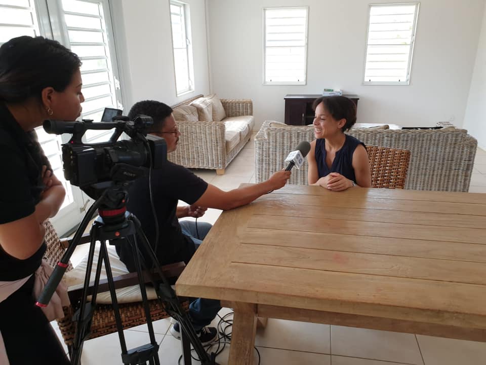 Samira Rafaela and Rob Jetten at the end of February on the islands