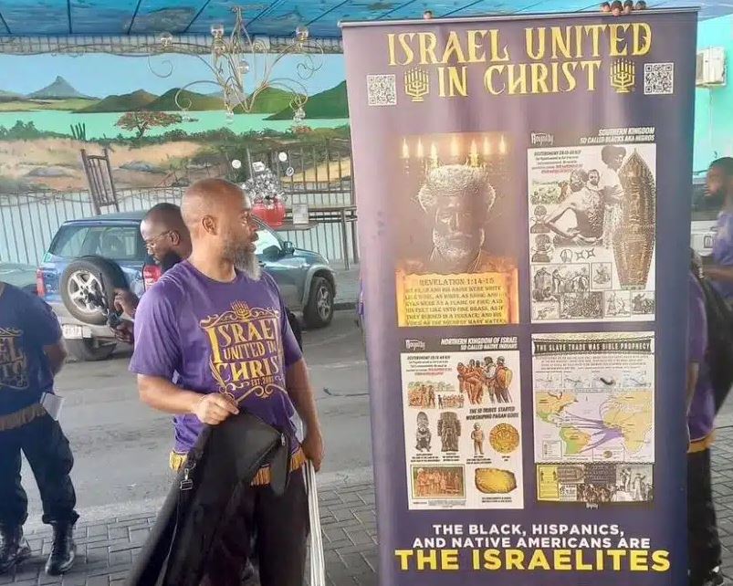 Group of religious men in city center raises questions among the population