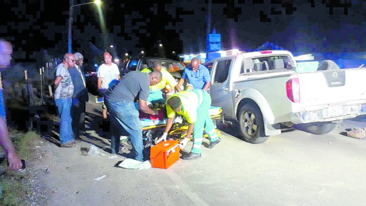 Two injured in frontal collision