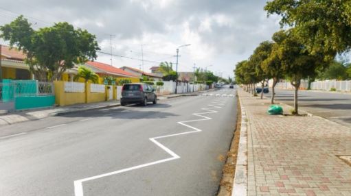 New road lines to prevent accidents
