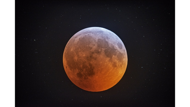 Super moon on Tuesday evening