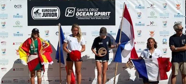 Curaçao’s Tiara van der Huls third at European Surf Championships