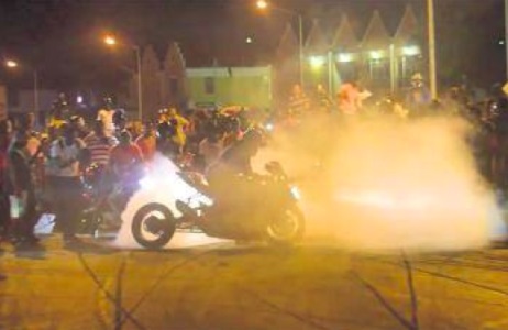 Tire burnout becomes expensive joke