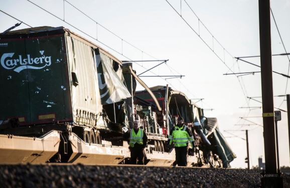 Six killed in train crash on bridge linking Denmark's two main islands