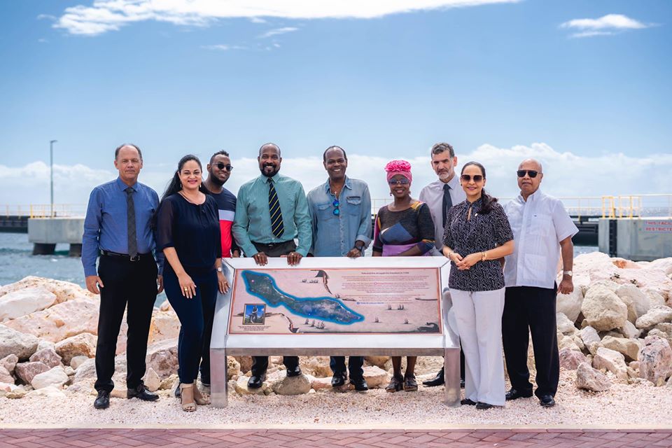 CPA and Minister Mc William reveal commemorative sign for Tula at Mega Pier Tula