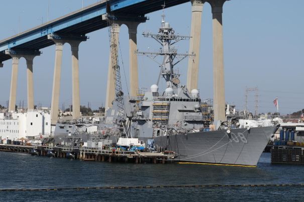 U.S. warship sails in disputed South China Sea amid trade tensions