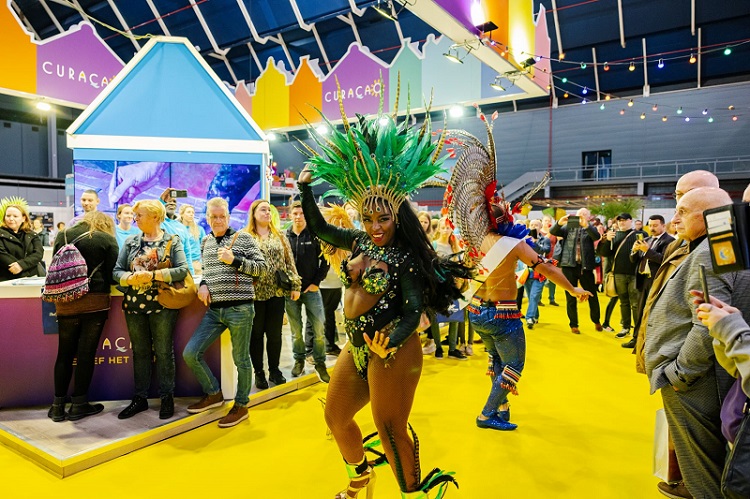 A touch of Curaçao’s Carnival during the 2023 Vacation Fair in the Netherlands